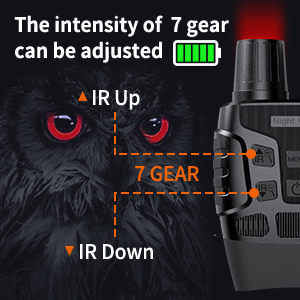 7-Level Adjustable IR Illumination