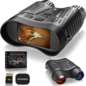 GTHUNDER Digital Night Vision Goggles Black Rechargeable